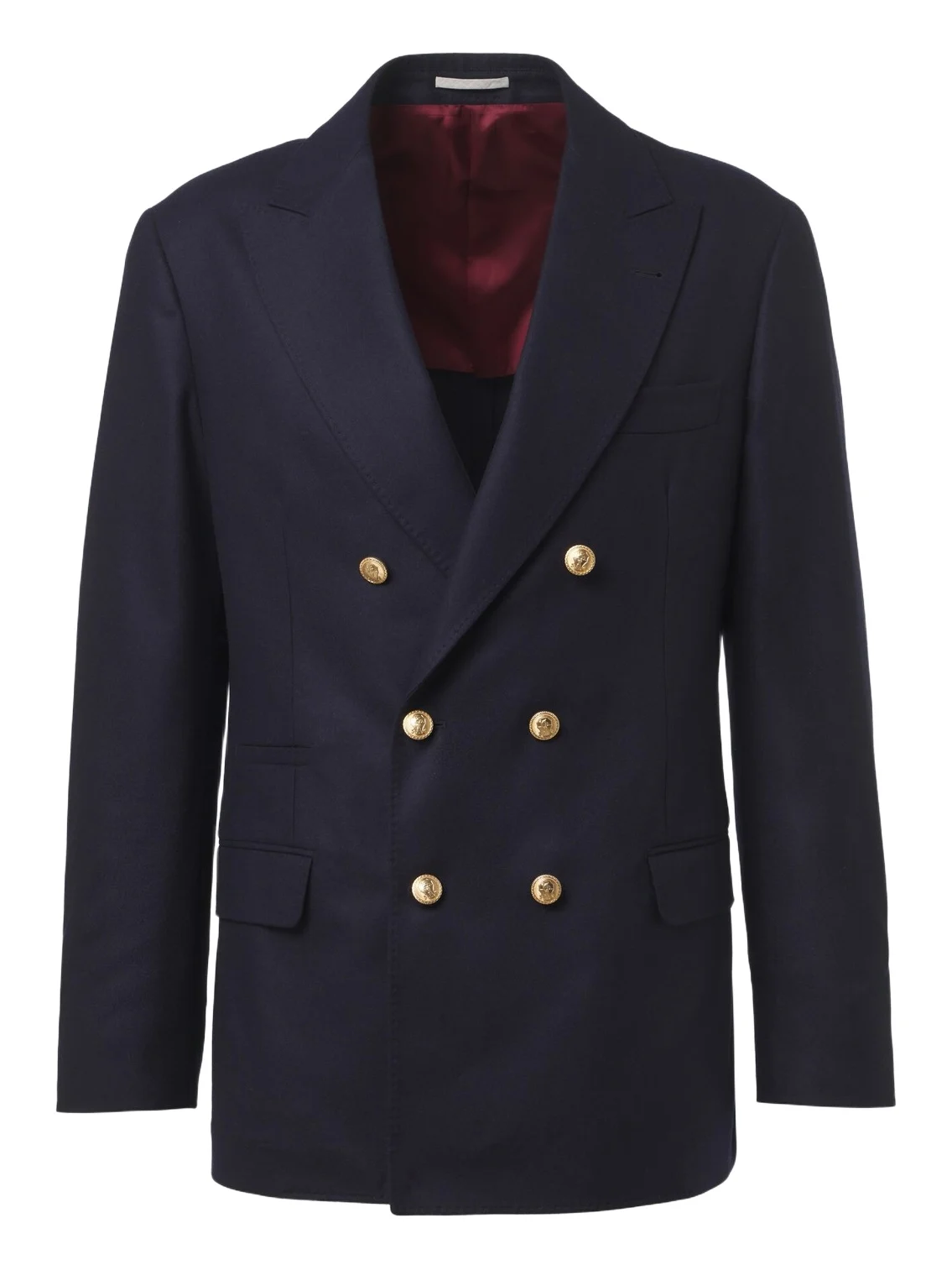 Double-breasted virgin wool blazer