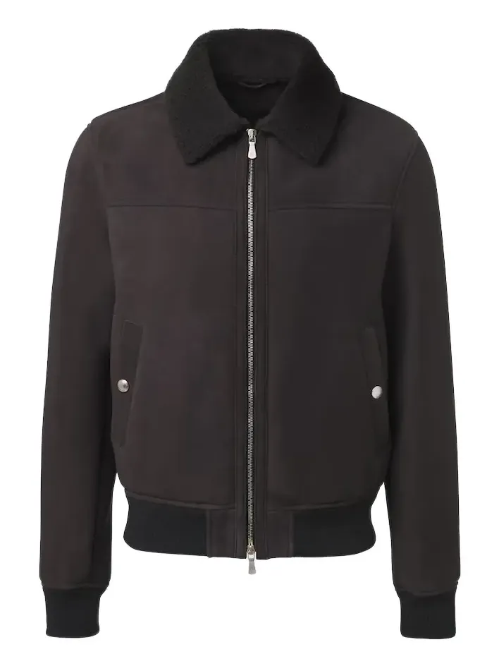 Shearling-lined suede jacket Shearling-lined suede jacket