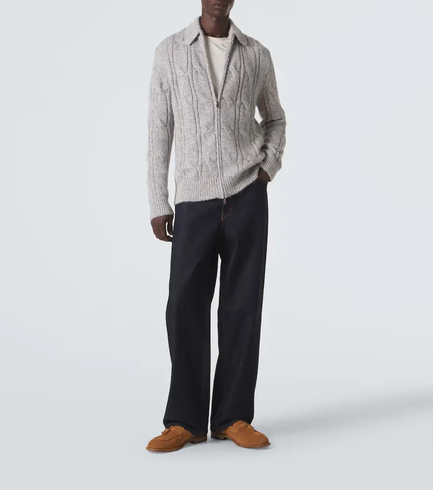 ELEVENTY Wool, alpaca and silk-blend zip-up cardigan | Thumbnail 2 ELEVENTY Wool, alpaca and silk-blend zip-up cardigan | Thumbnail 2