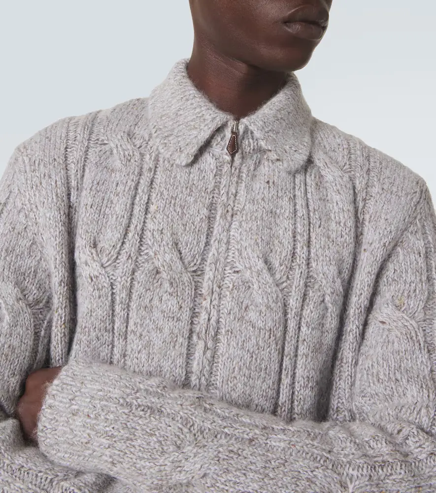 ELEVENTY Wool, alpaca and silk-blend zip-up cardigan | Thumbnail 3 ELEVENTY Wool, alpaca and silk-blend zip-up cardigan | Thumbnail 3