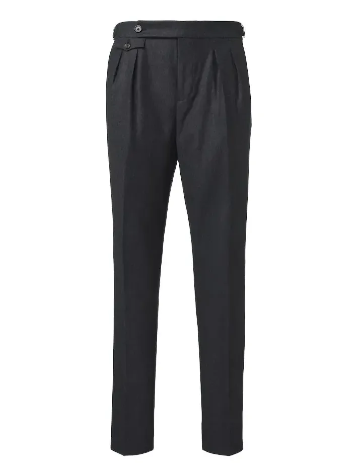 Virgin wool flannel slim pants Virgin wool flannel slim pants