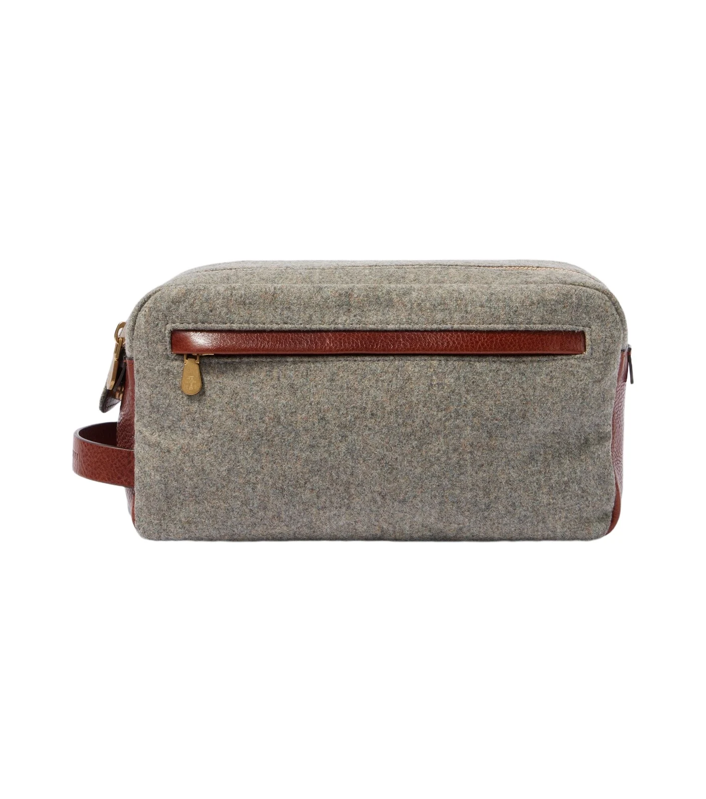 Brunello Cucinelli Leather-trimmed toiletry bag