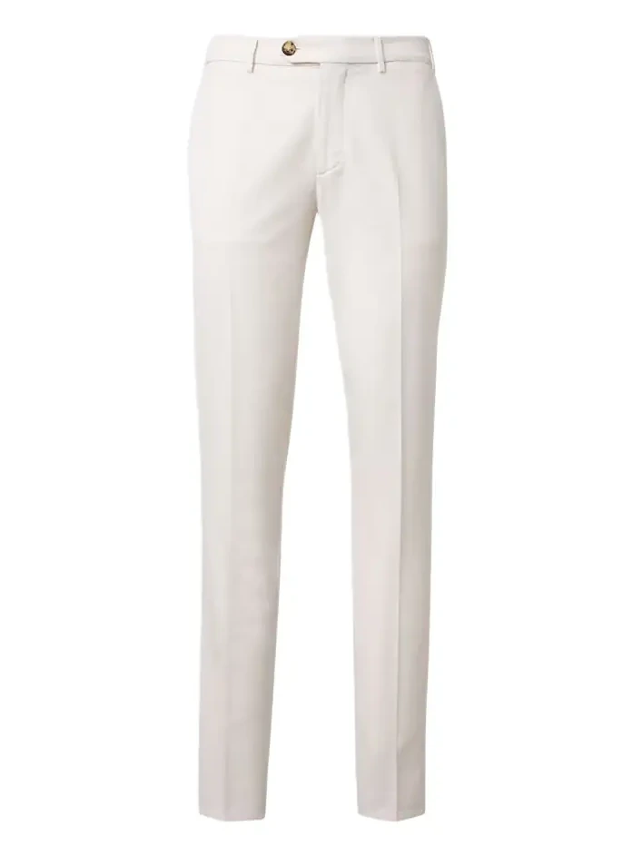 Cotton gabardine slim pants Cotton gabardine slim pants