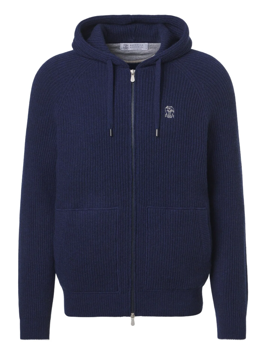 Ribbed-knit cashmere zip-up cardigan Ribbed-knit cashmere zip-up cardigan