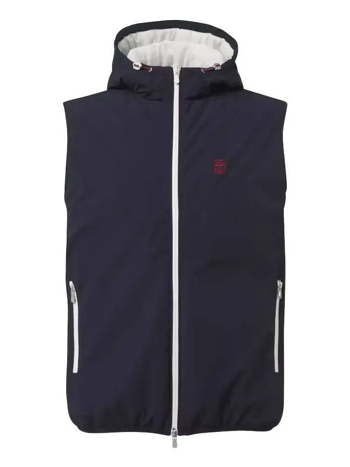 Logo padded technical vest
