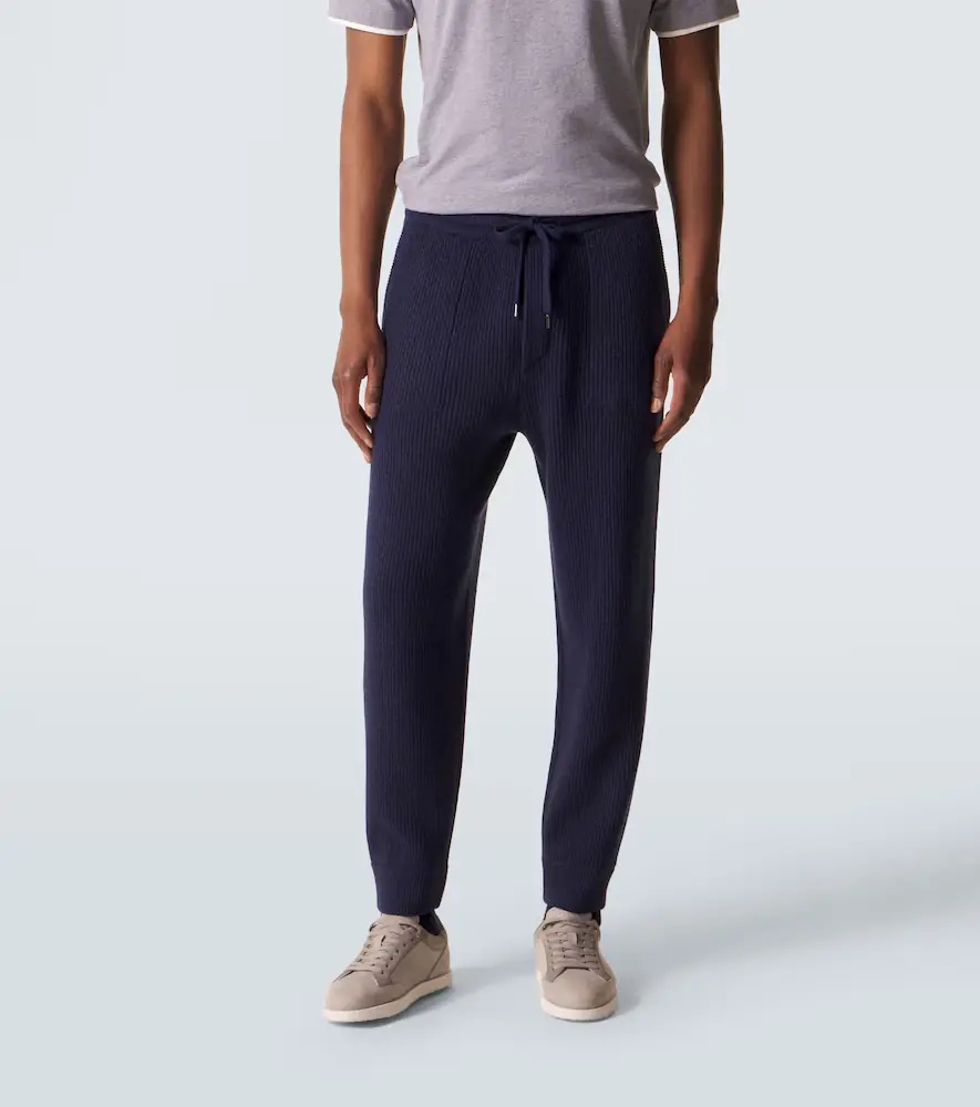 Brunello Cucinelli Ribbed-knit cashmere sweatpants | Thumbnail 3 Brunello Cucinelli Ribbed-knit cashmere sweatpants | Thumbnail 3