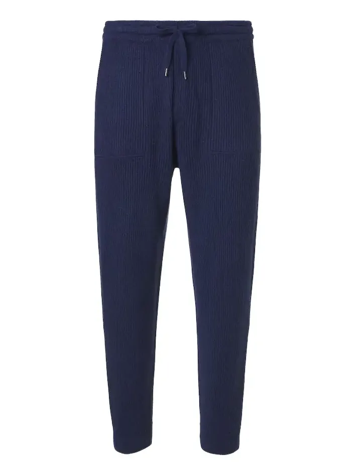 Ribbed-knit cashmere sweatpants Ribbed-knit cashmere sweatpants