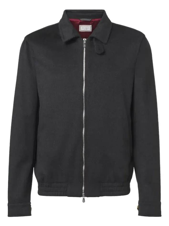 Virgin wool blouson jacket