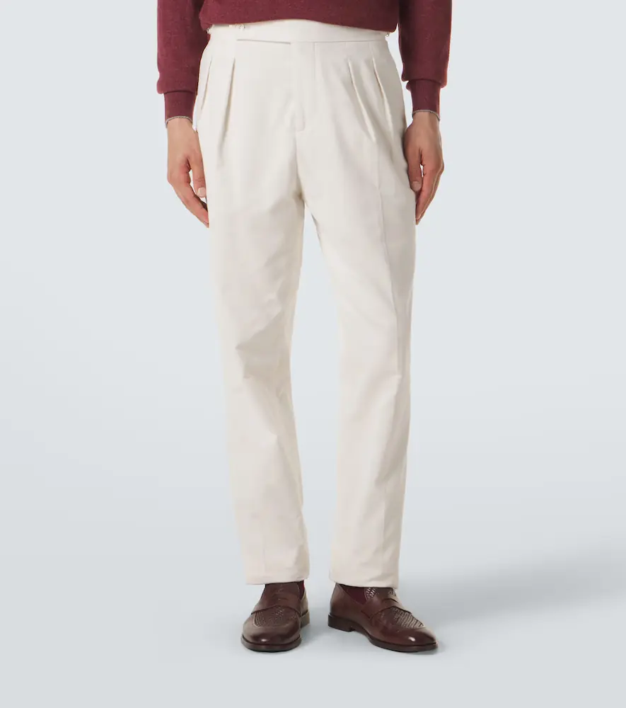 Brunello Cucinelli Cotton corduroy slim pants | Thumbnail 2