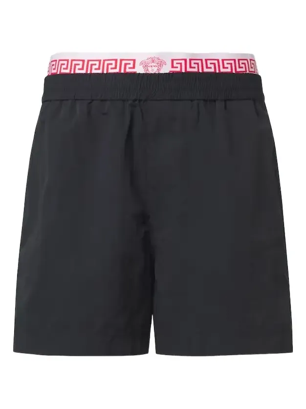 Versace Layered waistband shorts
