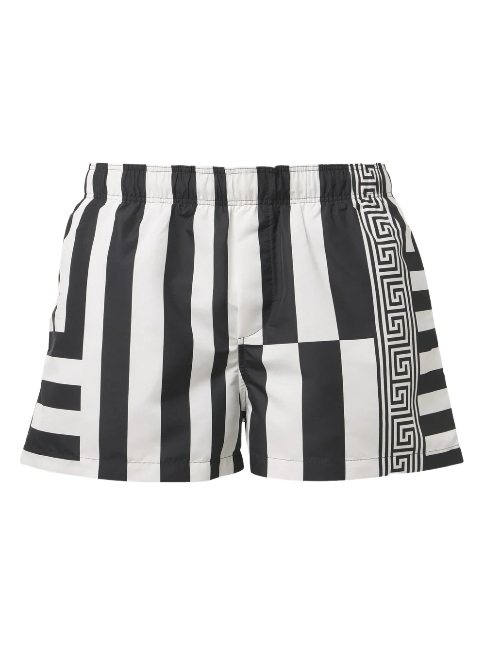 Striped swim trunks
