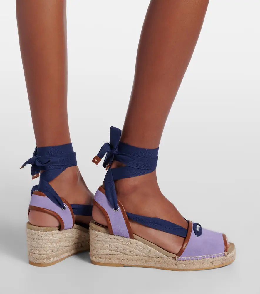Versace Lola suede espadrille wedges | Thumbnail 6 Versace Lola suede espadrille wedges | Thumbnail 6