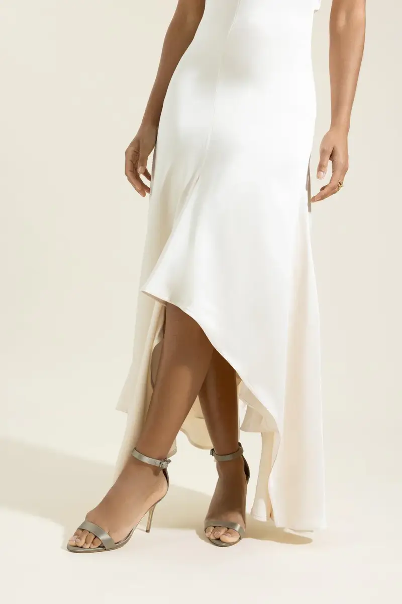 Victoria Beckham Halterneck Drape Dress | Thumbnail 3