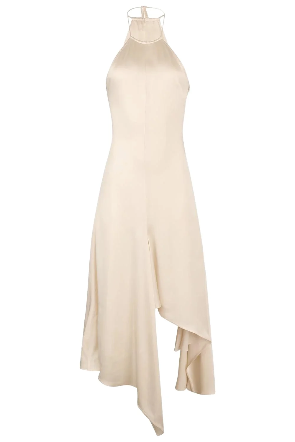 Halterneck Drape Dress