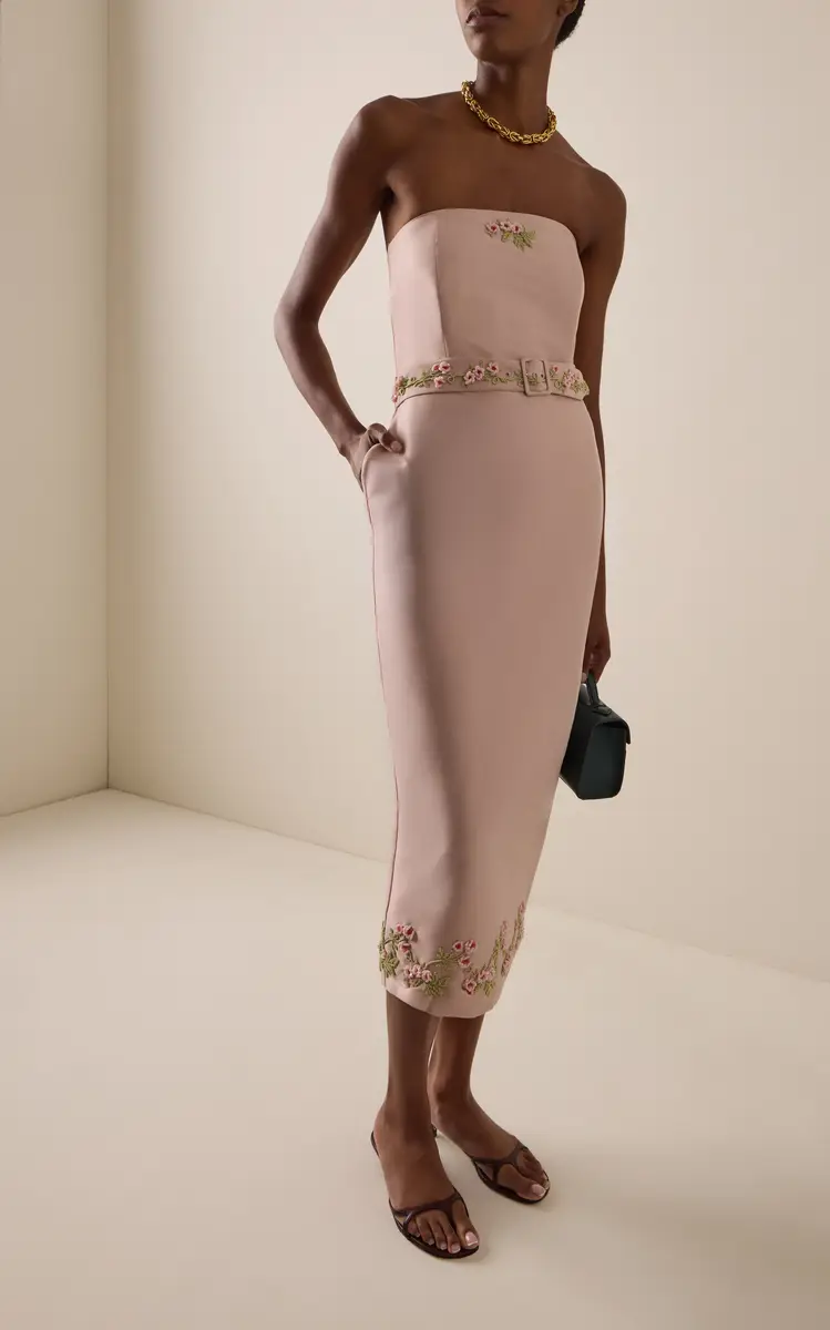 BERNADETTE Exclusive Louise Crepe Midi Dress | Thumbnail 2 BERNADETTE Exclusive Louise Crepe Midi Dress | Thumbnail 2