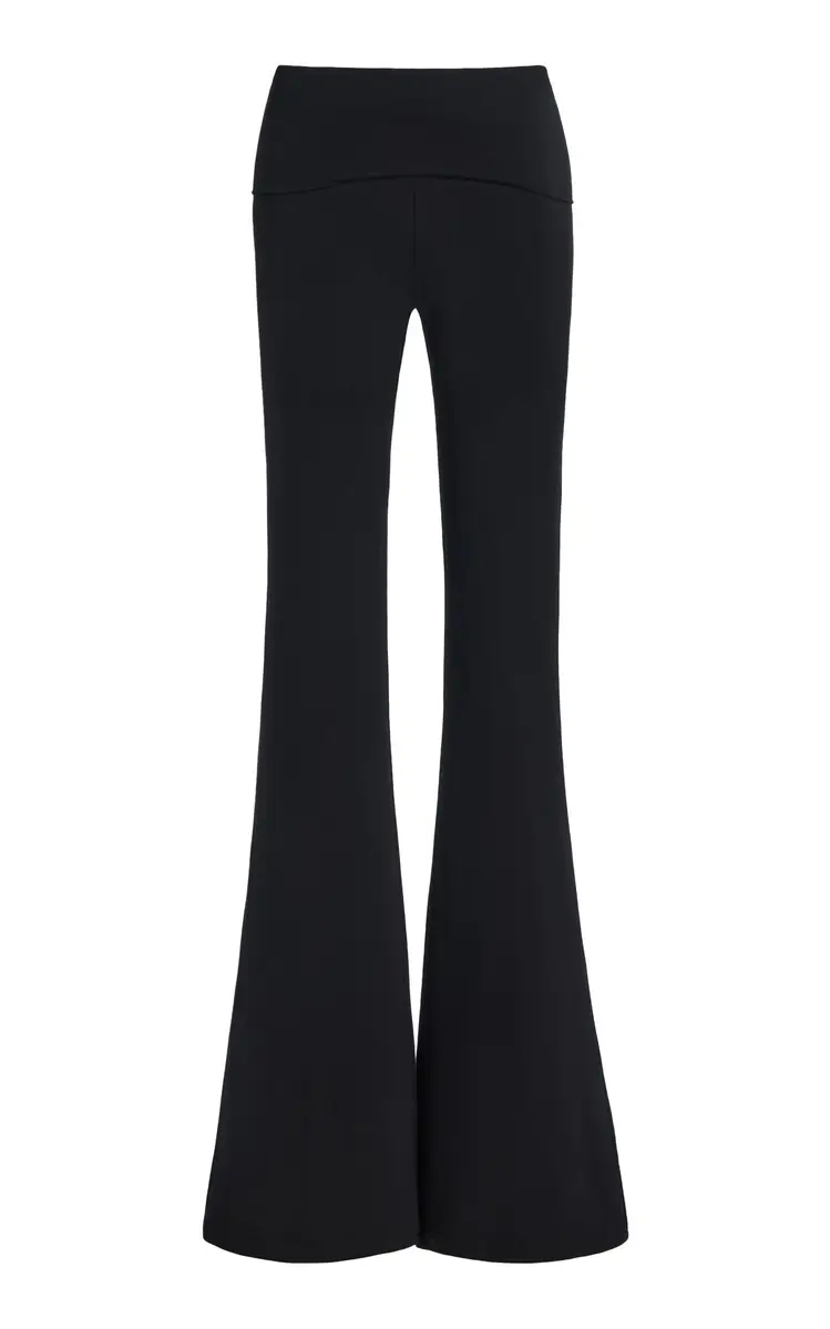ÉTERNE Foldover Jersey Flared Pants | Image 1 ÉTERNE Foldover Jersey Flared Pants | Image 1