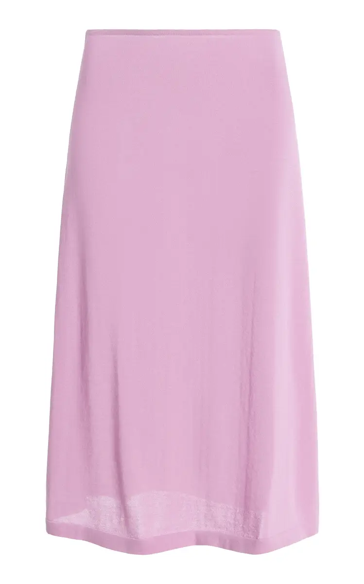 Ziah Exclusive Sheer Knit Cotton-Blend Midi Skirt | Image 1 Ziah Exclusive Sheer Knit Cotton-Blend Midi Skirt | Image 1