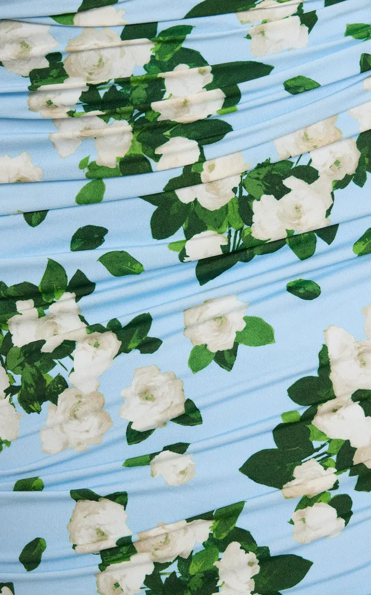 Carolina Herrera Floral Jersey Gathered Midi Dress | Thumbnail 5