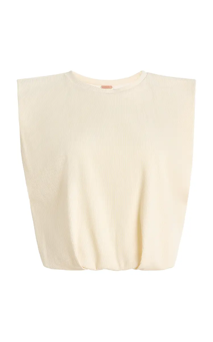 Johanna Ortiz Muraya Ribbed Jersey Cropped T-Shirt | Thumbnail 14 Johanna Ortiz Muraya Ribbed Jersey Cropped T-Shirt | Thumbnail 14