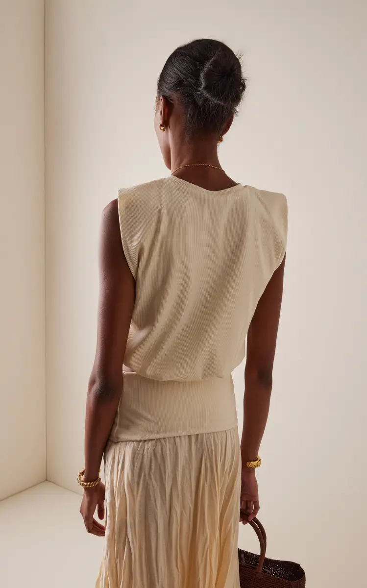 Johanna Ortiz Muraya Ribbed Jersey Cropped T-Shirt | Thumbnail 4 Johanna Ortiz Muraya Ribbed Jersey Cropped T-Shirt | Thumbnail 4