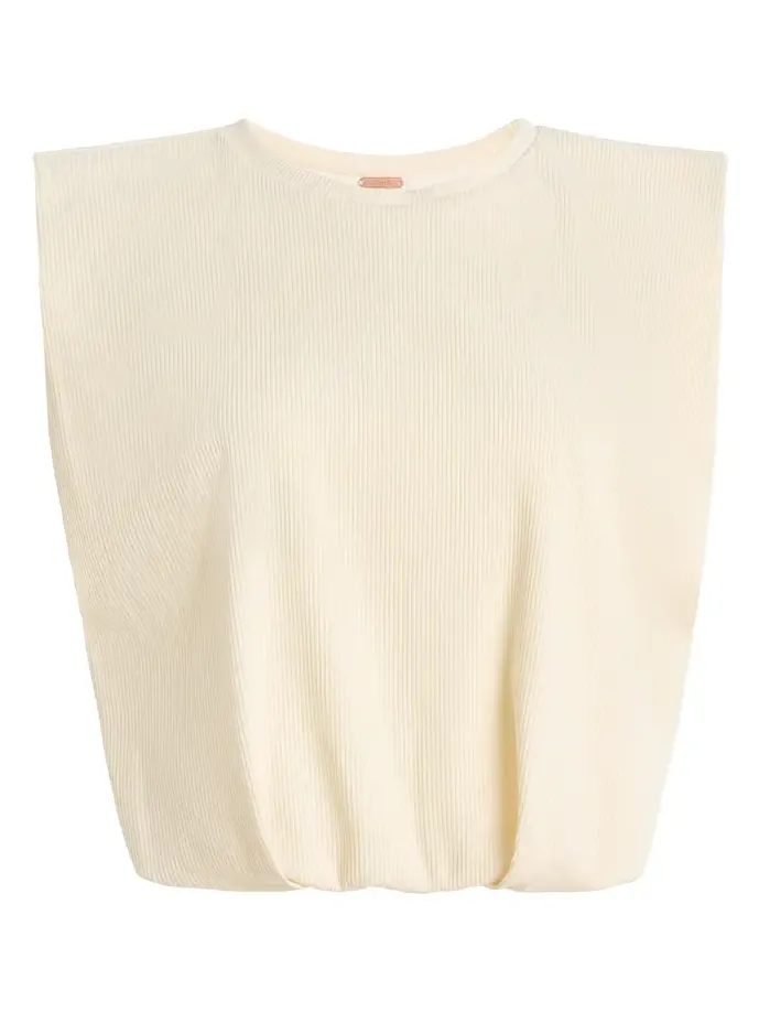 Muraya Ribbed Jersey Cropped T-Shirt