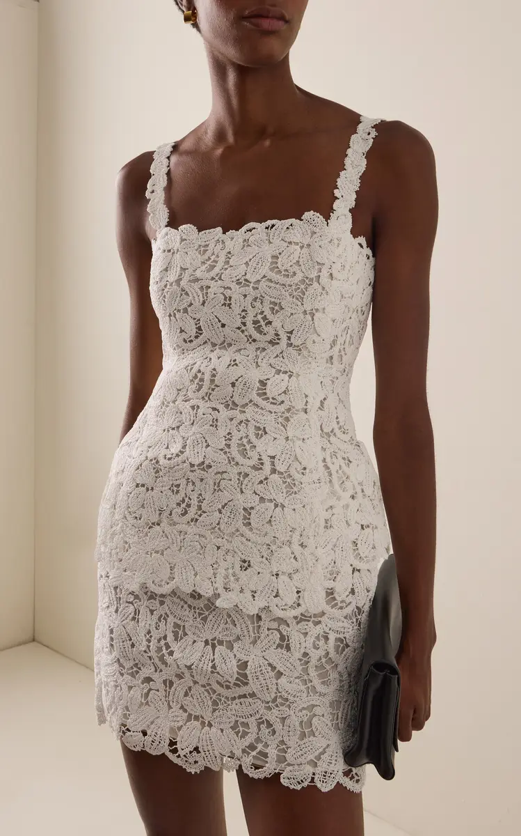 SIMKHAI Rylin Crochet Mini Dress | Thumbnail 2 SIMKHAI Rylin Crochet Mini Dress | Thumbnail 2