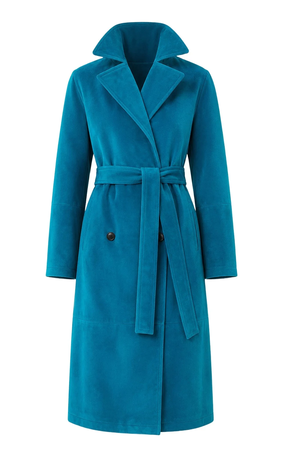 Suede Trench Coat