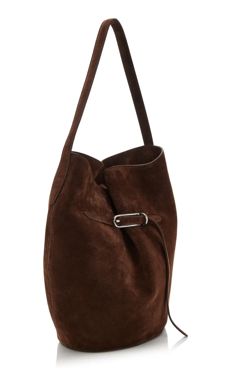Liffner Large Belted Suede Bucket Bag | Thumbnail 3 Liffner Large Belted Suede Bucket Bag | Thumbnail 3