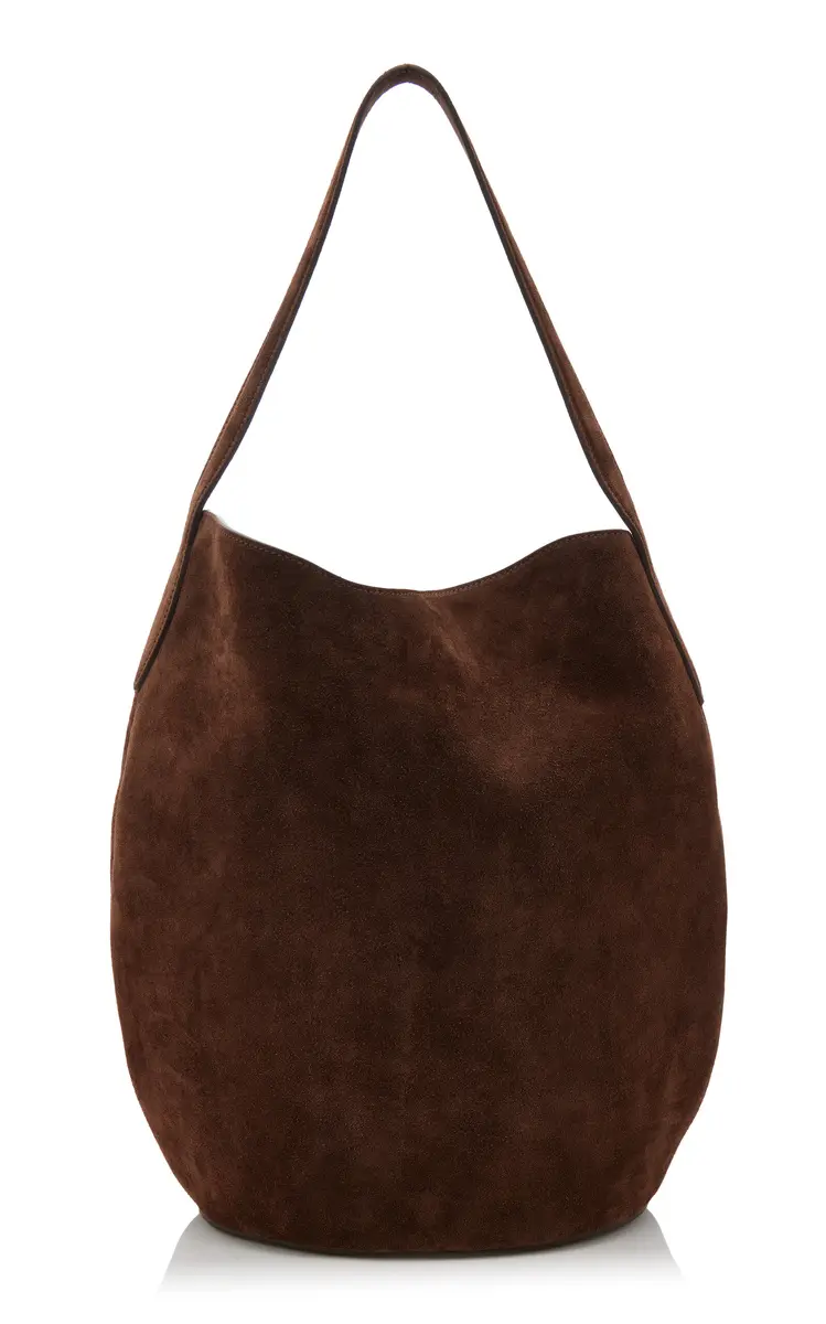 Liffner Large Belted Suede Bucket Bag | Thumbnail 4 Liffner Large Belted Suede Bucket Bag | Thumbnail 4
