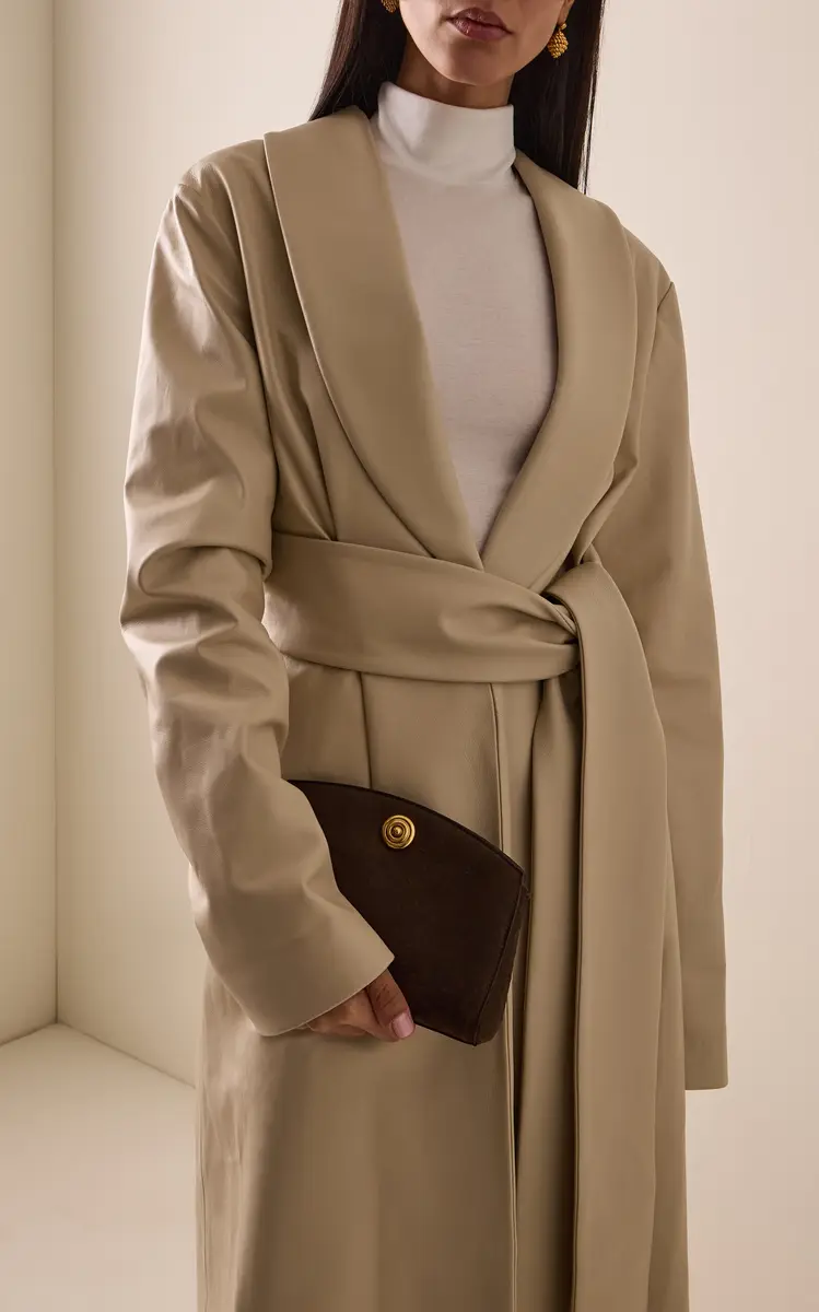 Liffner Pushlock Ostrich-Effect Leather Clutch | Thumbnail 2 Liffner Pushlock Ostrich-Effect Leather Clutch | Thumbnail 2