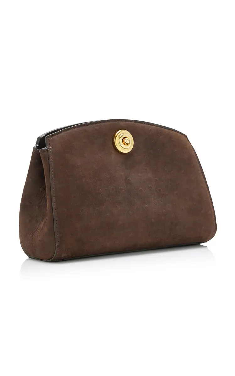 Liffner Pushlock Ostrich-Effect Leather Clutch | Thumbnail 3 Liffner Pushlock Ostrich-Effect Leather Clutch | Thumbnail 3