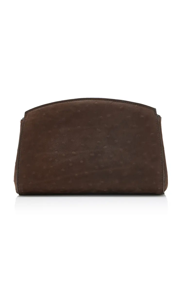 Liffner Pushlock Ostrich-Effect Leather Clutch | Thumbnail 4 Liffner Pushlock Ostrich-Effect Leather Clutch | Thumbnail 4