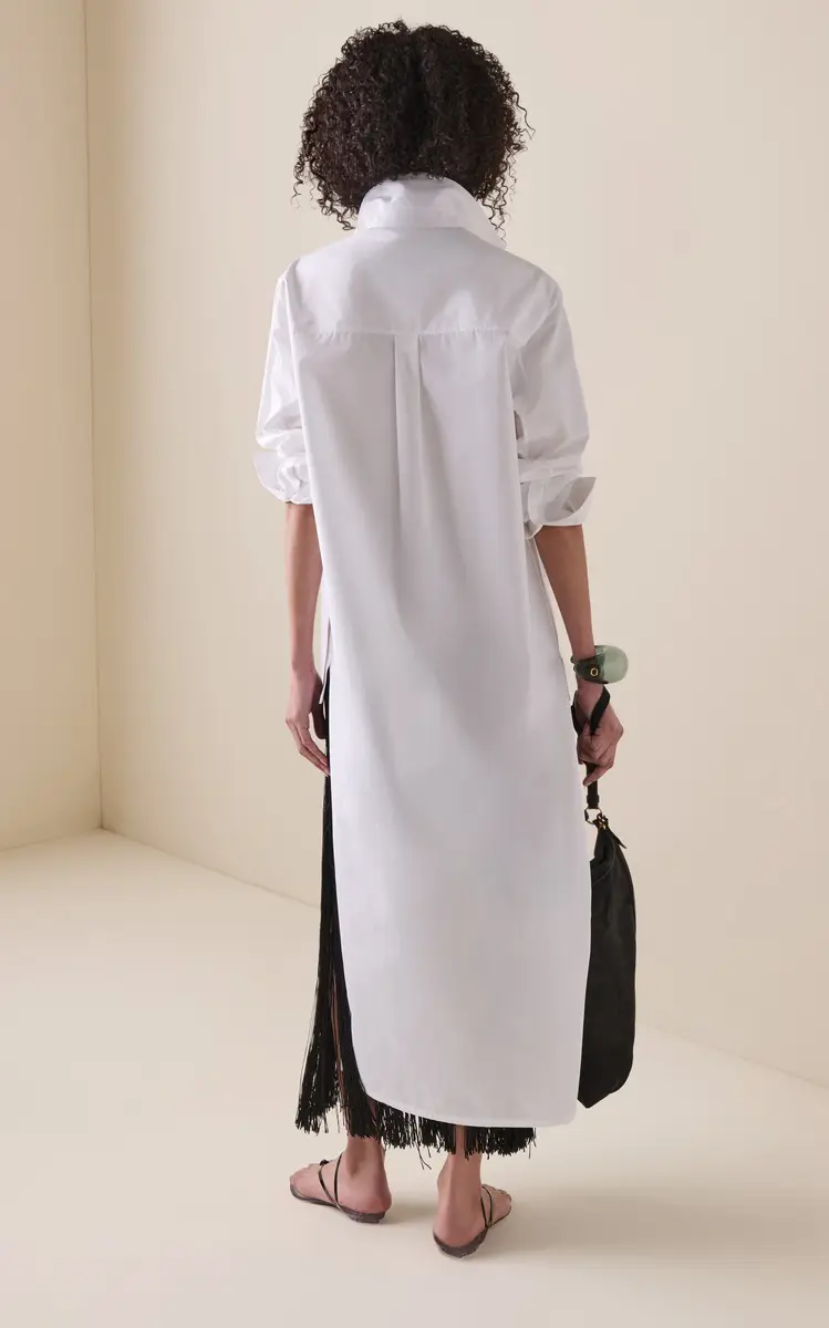 Alaïa Asymmetric Cotton Shirt | Thumbnail 4 Alaïa Asymmetric Cotton Shirt | Thumbnail 4