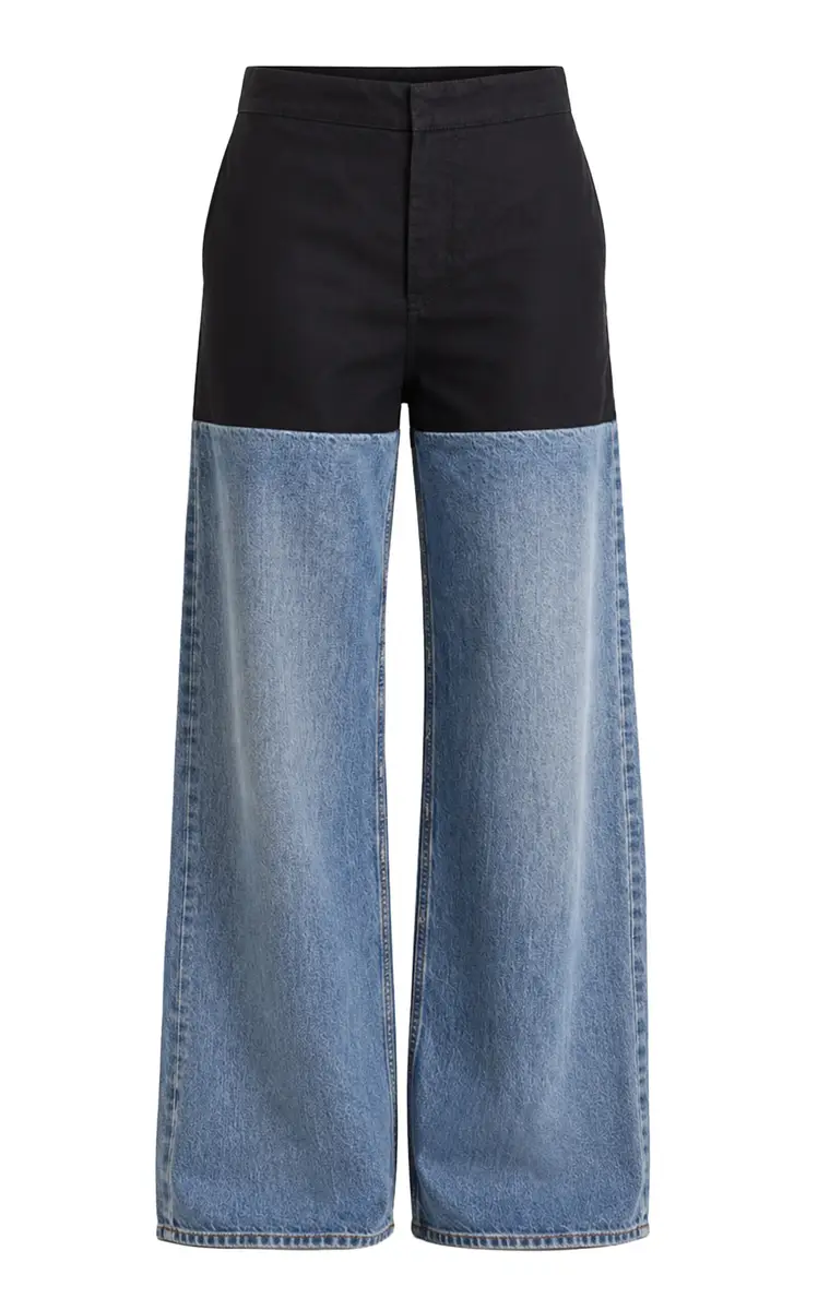 Alaïa Basque Hybrid Wide-Leg Jeans | Image 1 Alaïa Basque Hybrid Wide-Leg Jeans | Image 1