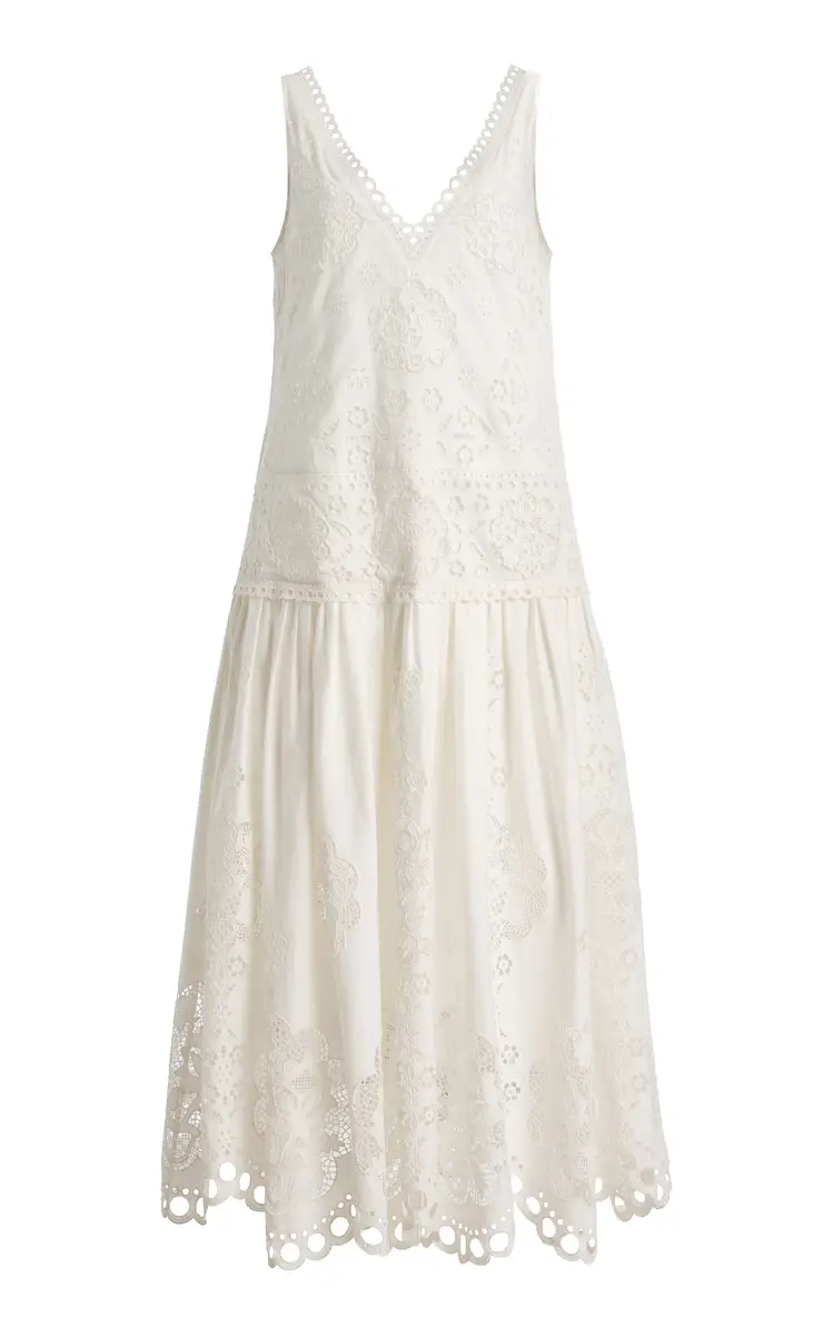 Gardener Embroidered Cotton Maxi Dress Gardener Embroidered Cotton Maxi Dress