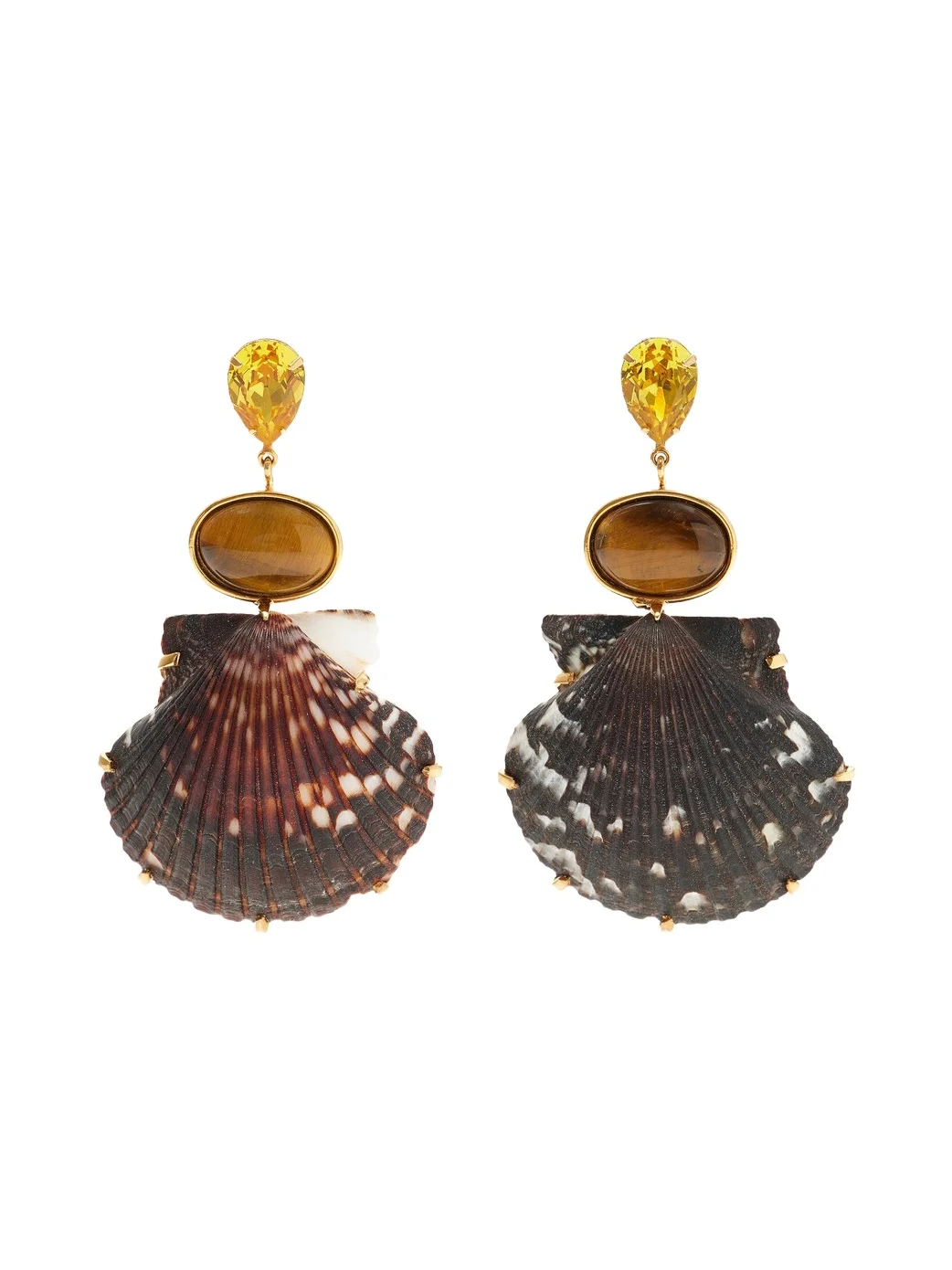 Augustine Gold-Plated Brass Multi-Stone Earrings Augustine Gold-Plated Brass Multi-Stone Earrings