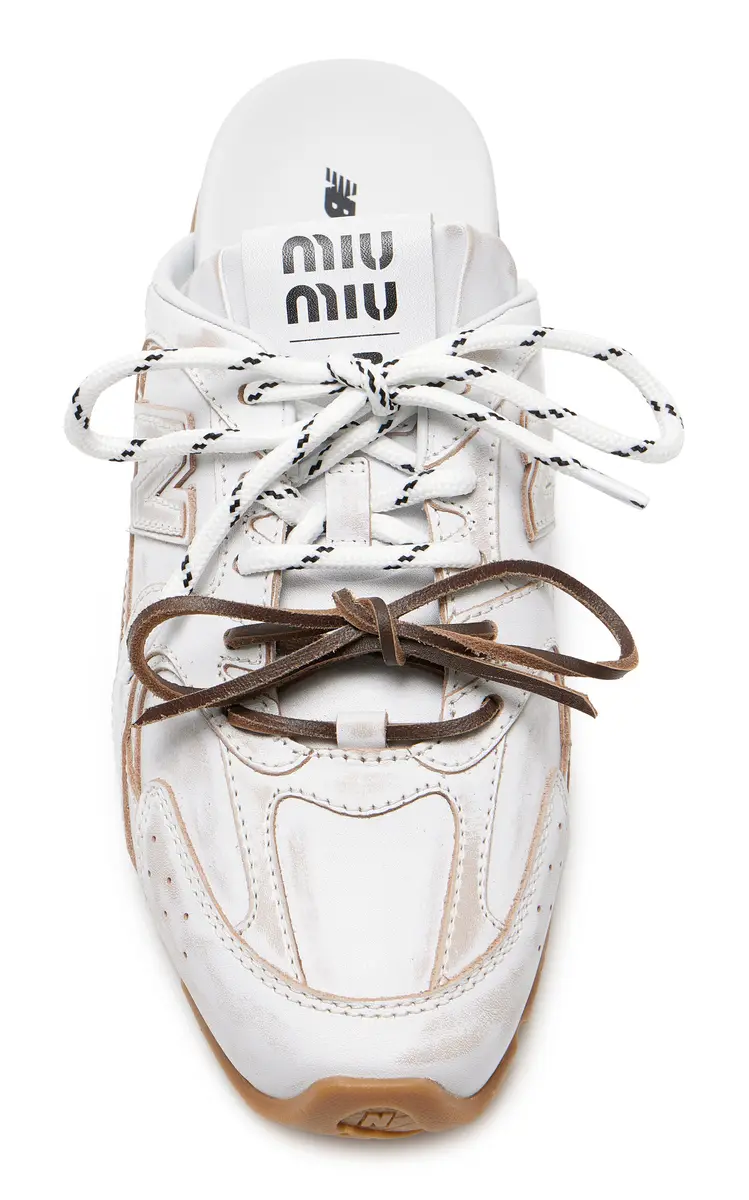 Miu Miu Miu Miu x New Balance 530 SL Leather Mules | Thumbnail 3 Miu Miu Miu Miu x New Balance 530 SL Leather Mules | Thumbnail 3