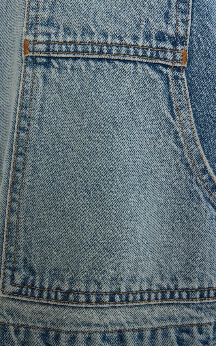 SLVRLAKE Conner Cropped Denim Worker Jacket | Thumbnail 5 SLVRLAKE Conner Cropped Denim Worker Jacket | Thumbnail 5