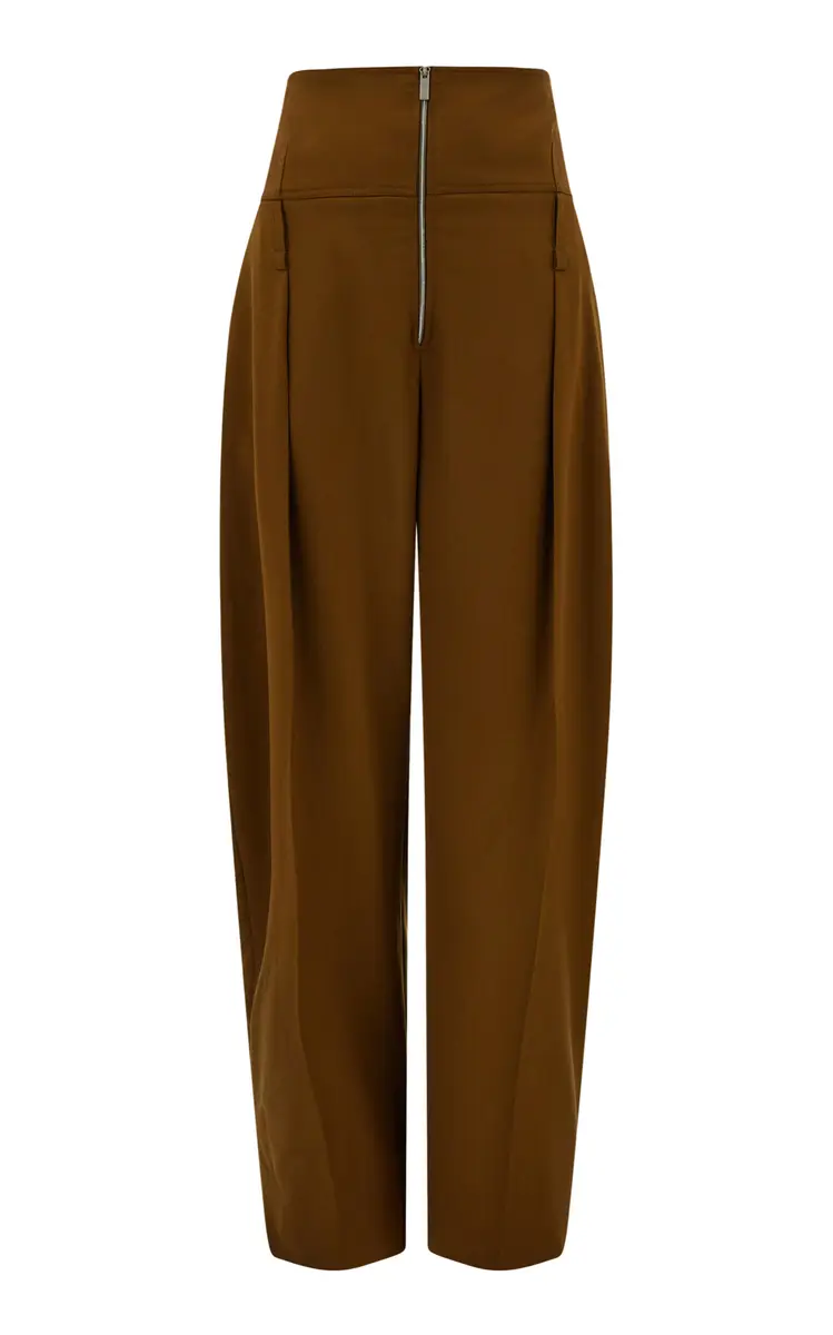 Ferragamo Pleated Wool-Cashmere Trousers | Thumbnail 2 Ferragamo Pleated Wool-Cashmere Trousers | Thumbnail 2