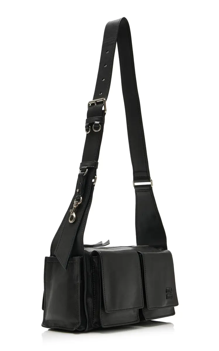Miu Miu Pocket Utility Leather Bag | Thumbnail 3 Miu Miu Pocket Utility Leather Bag | Thumbnail 3