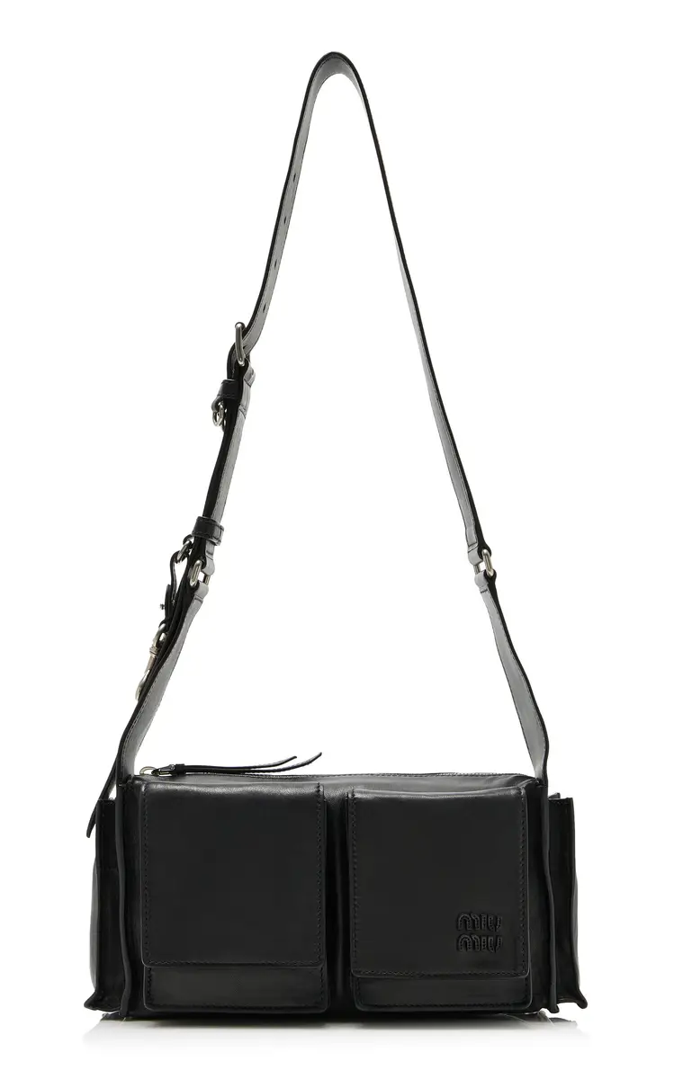 Miu Miu Pocket Utility Leather Bag | Image 1 Miu Miu Pocket Utility Leather Bag | Image 1