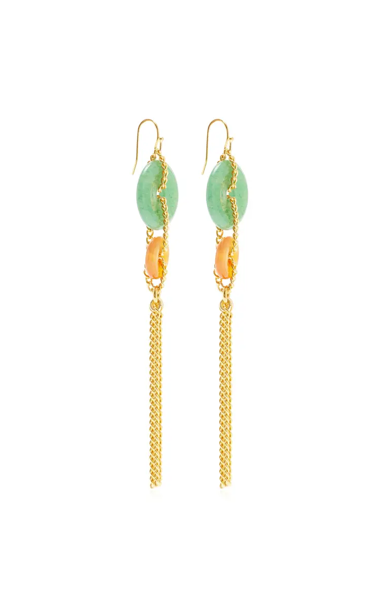 ben-amun Exclusive Drop 24K Gold-Plated Brass Earrings | Thumbnail 3 ben-amun Exclusive Drop 24K Gold-Plated Brass Earrings | Thumbnail 3