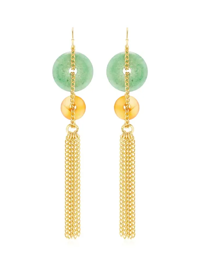 Exclusive Drop 24K Gold-Plated Brass Earrings Exclusive Drop 24K Gold-Plated Brass Earrings