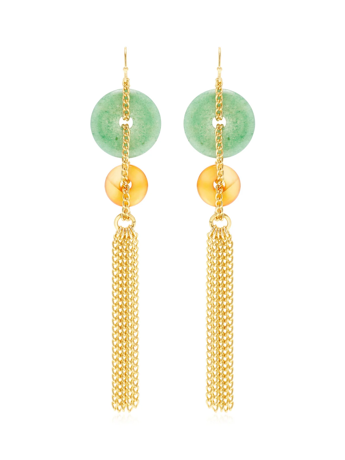 ben-amun Exclusive Drop 24K Gold-Plated Brass Earrings