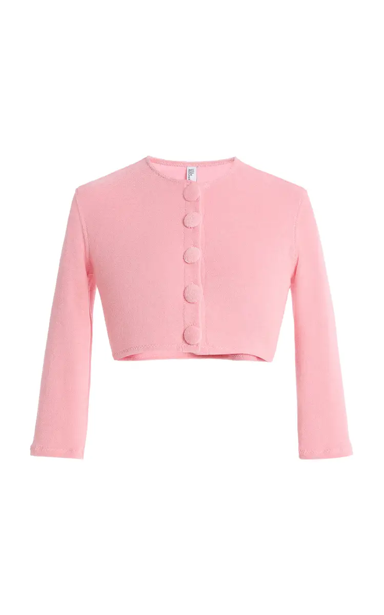 Lisa Marie Fernandez Cropped Terry Cloth Cardigan | Thumbnail 8 Lisa Marie Fernandez Cropped Terry Cloth Cardigan | Thumbnail 8