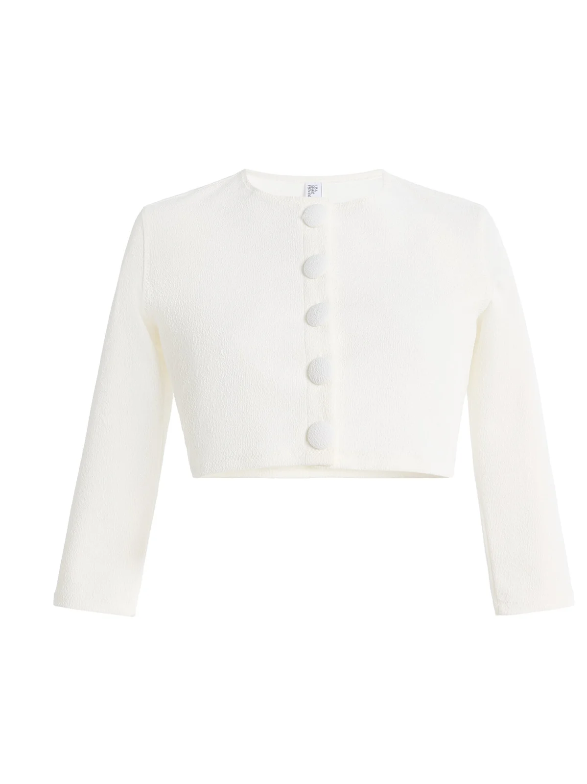 Cropped Jacquard Cardigan