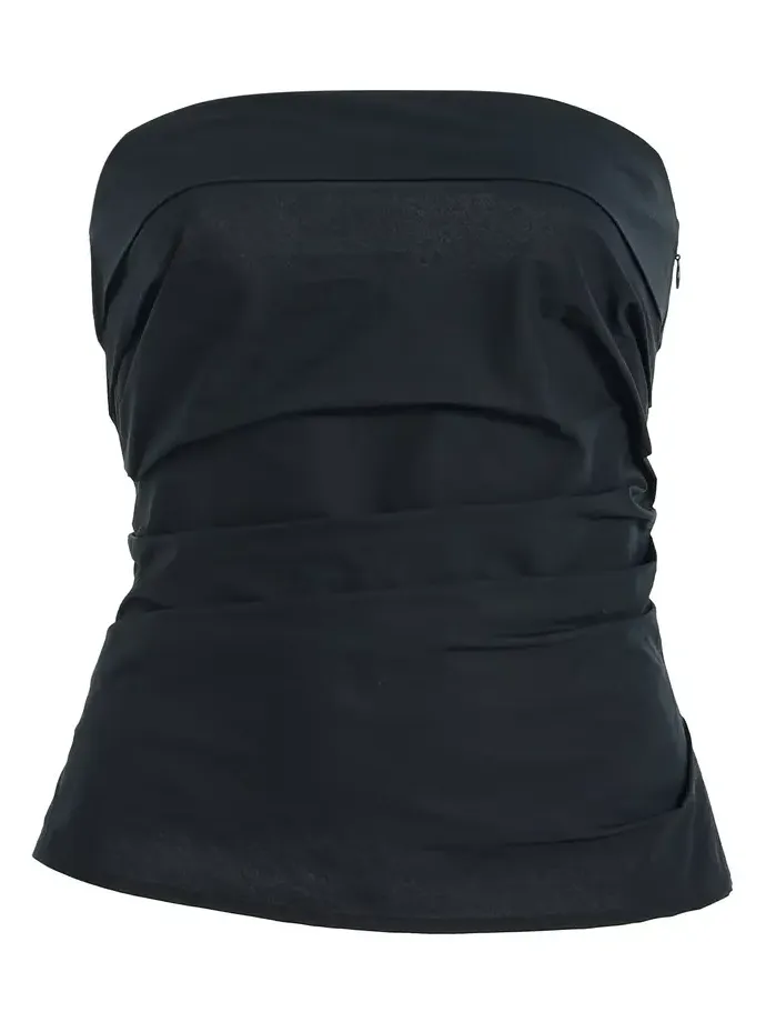 Maisy Strapless Poplin Top Maisy Strapless Poplin Top
