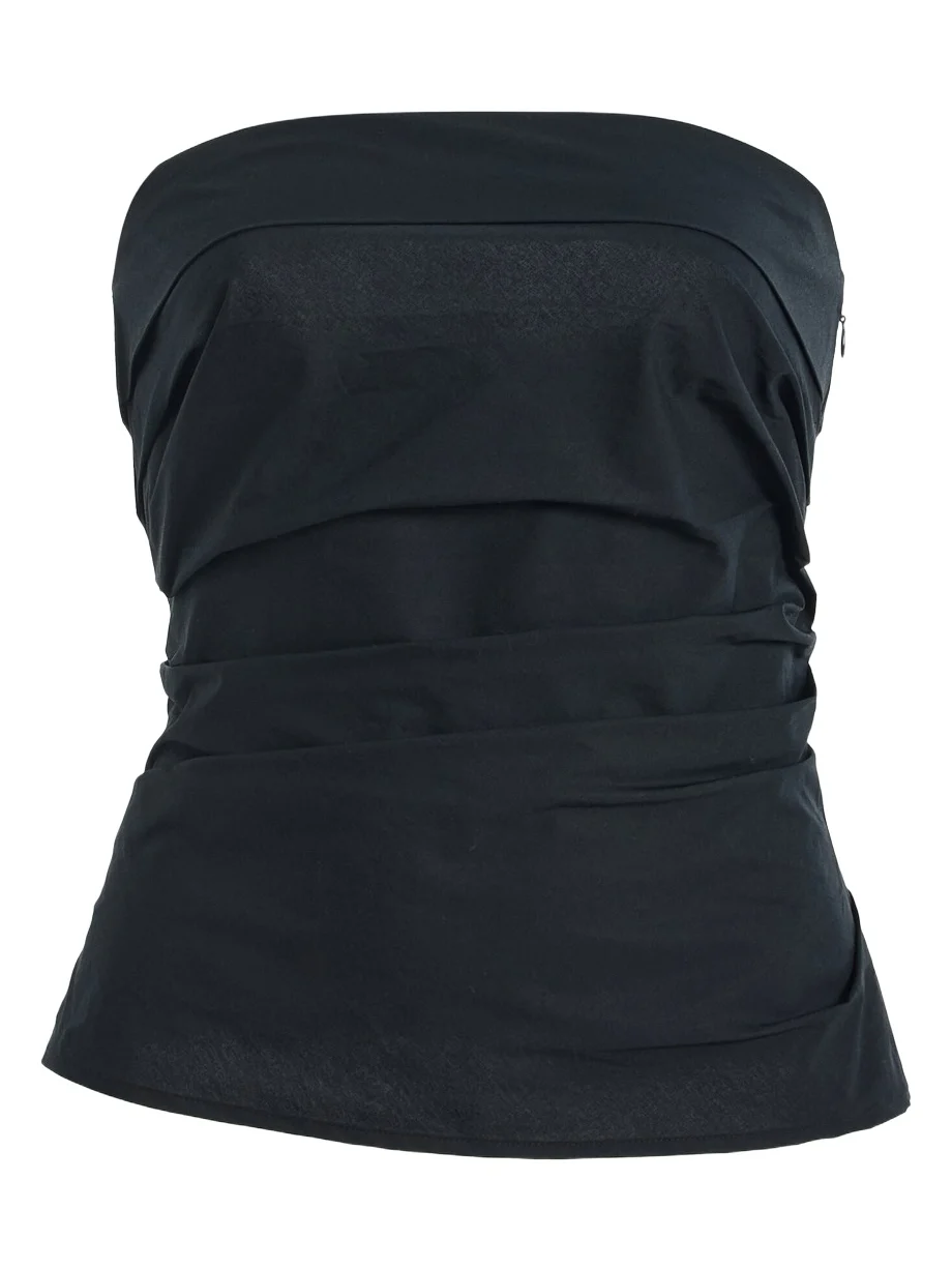 Proenza Schouler White Label Maisy Strapless Poplin Top