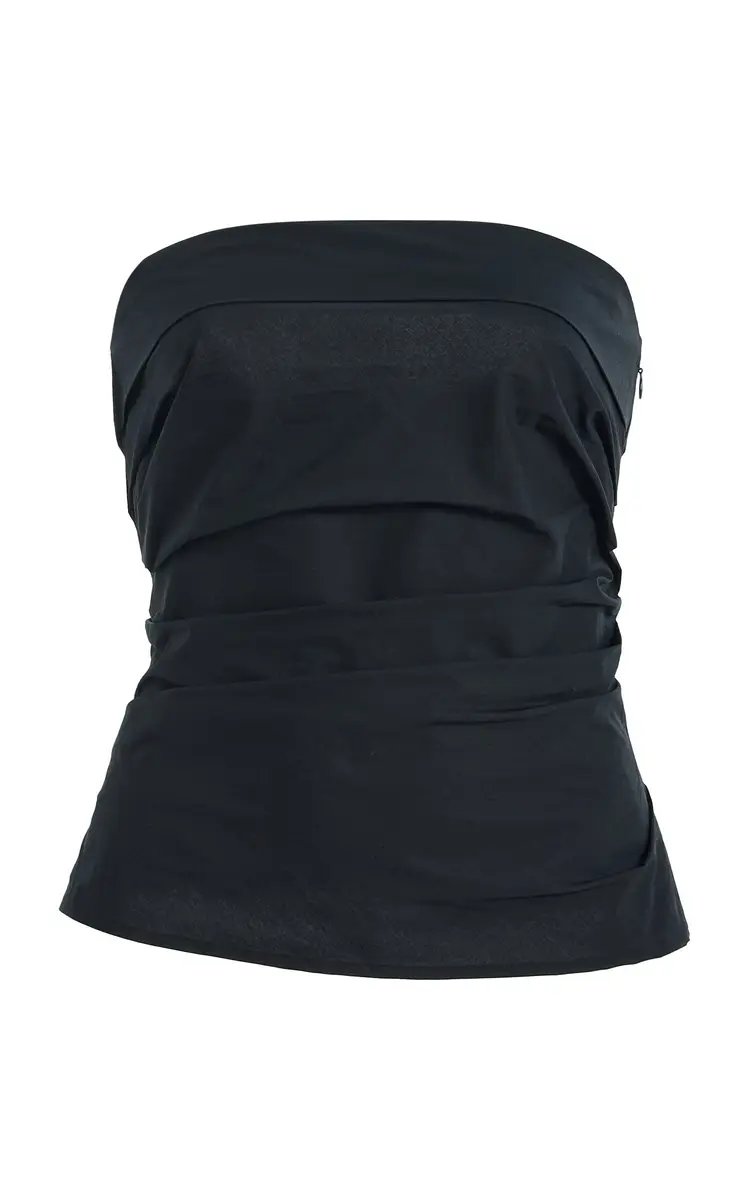 Proenza Schouler White Label Maisy Strapless Poplin Top | Image 1 Proenza Schouler White Label Maisy Strapless Poplin Top | Image 1