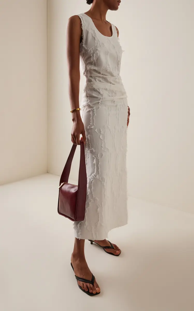 Proenza Schouler White Label Violeta Jacquard Cotton Maxi Dress | Thumbnail 2 Proenza Schouler White Label Violeta Jacquard Cotton Maxi Dress | Thumbnail 2